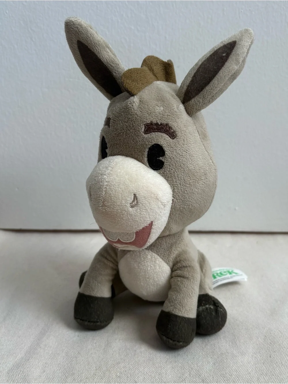 Just Play Shrek Donkey Plush Stuffed Animal Gray/White/Black Polyester